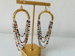 Park Lane Jewelry Crystal Drop Multi Color Pierced Earrings