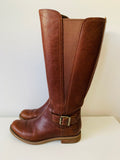 Timberland Savin Hill Brown Leather Tall Boots Size 7.5