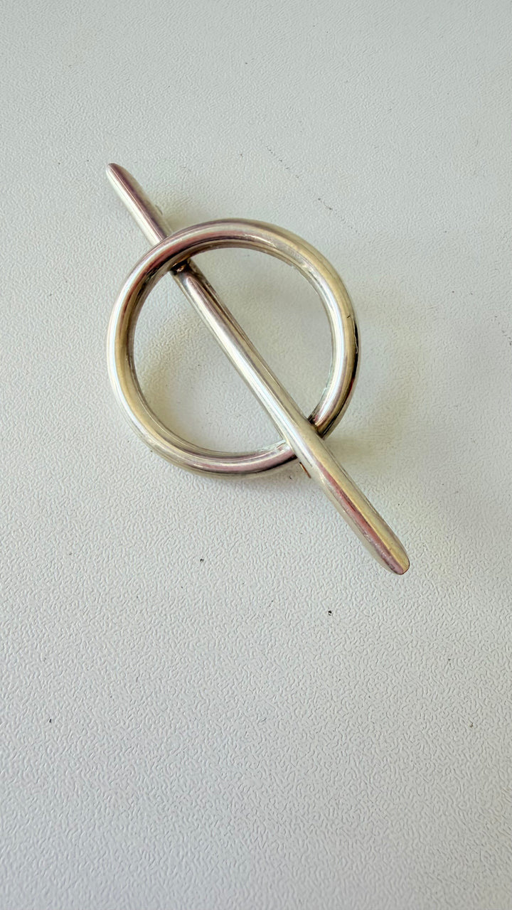 Silver Minimalist Brooch