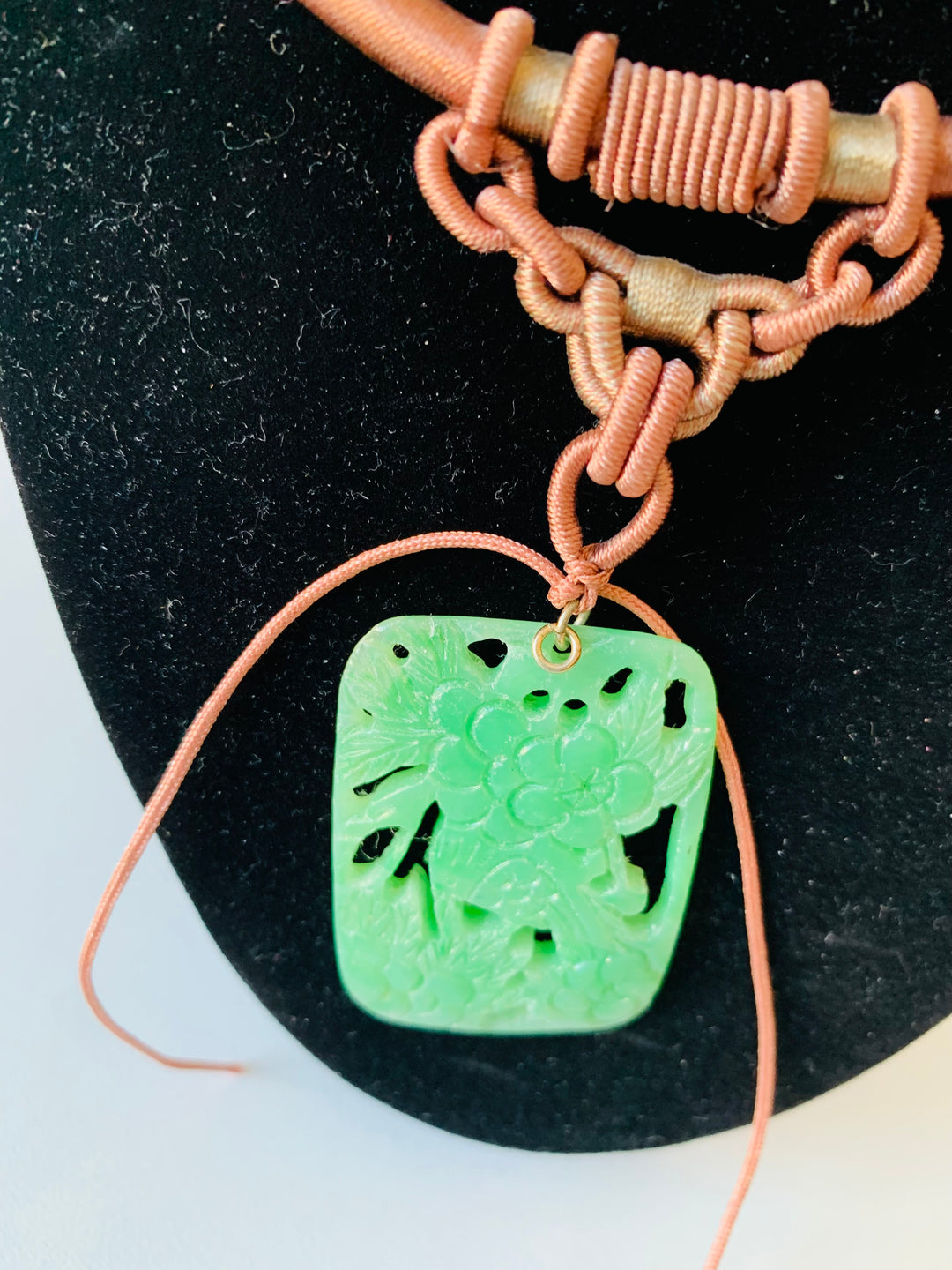 Asian Insipred Handmade Pendent Rope Necklace