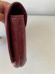 Coach Plum/Burgundy Patent Leather Wristlet