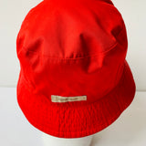 Burberry Authentic Reversible Cotton Blend Bucket Hat in Red