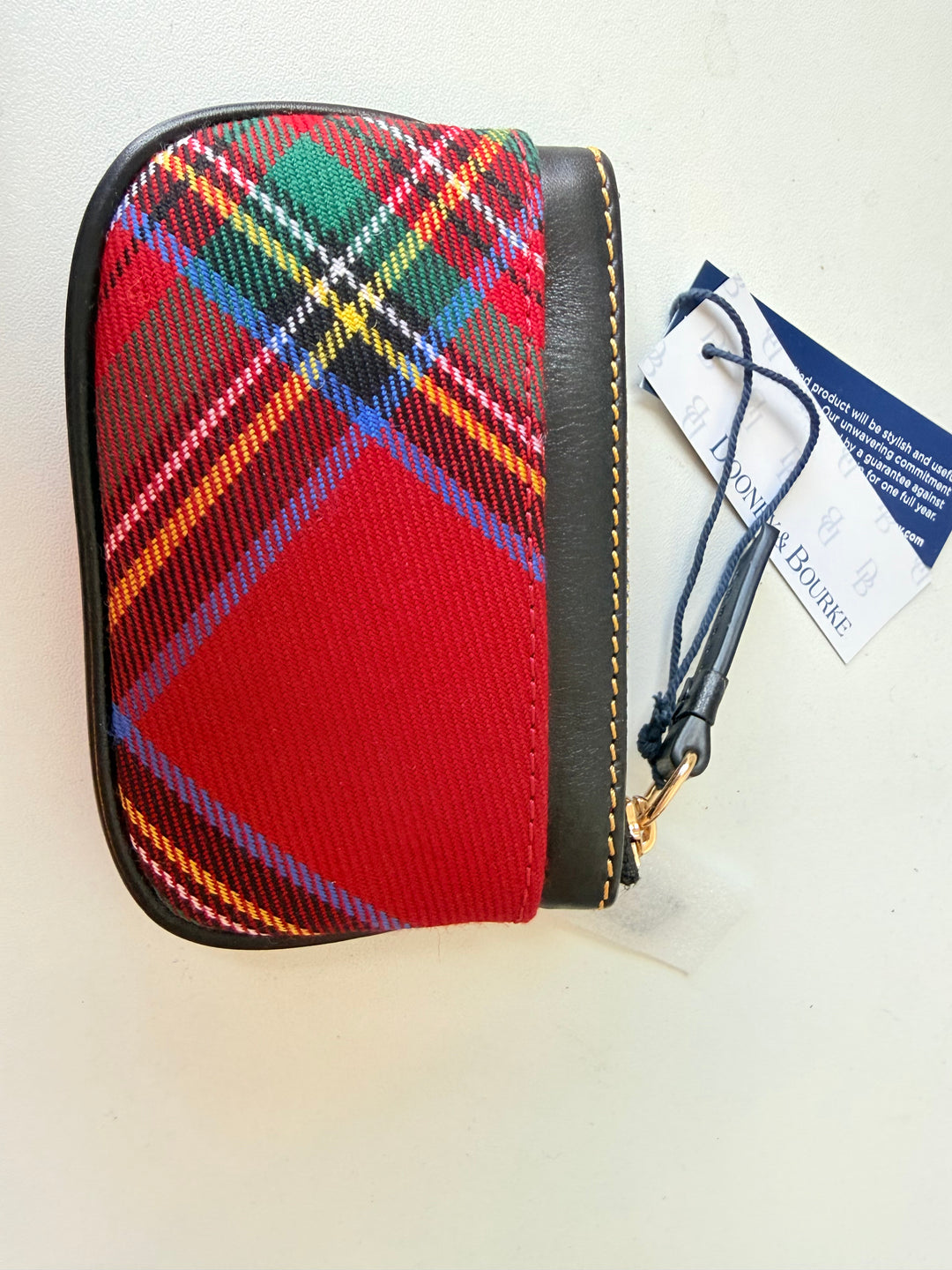 Dooney & Bourke Tartan Small Coin Case NWT