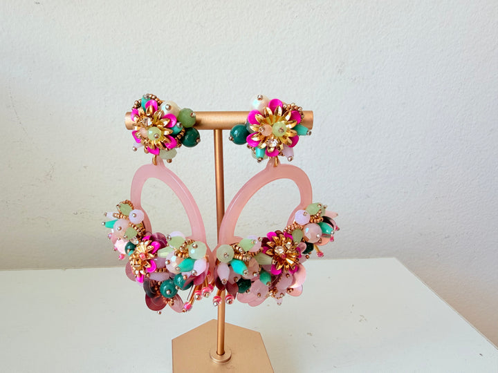 Kate Spade New York Vibrant Life Hoop Earrings Rare