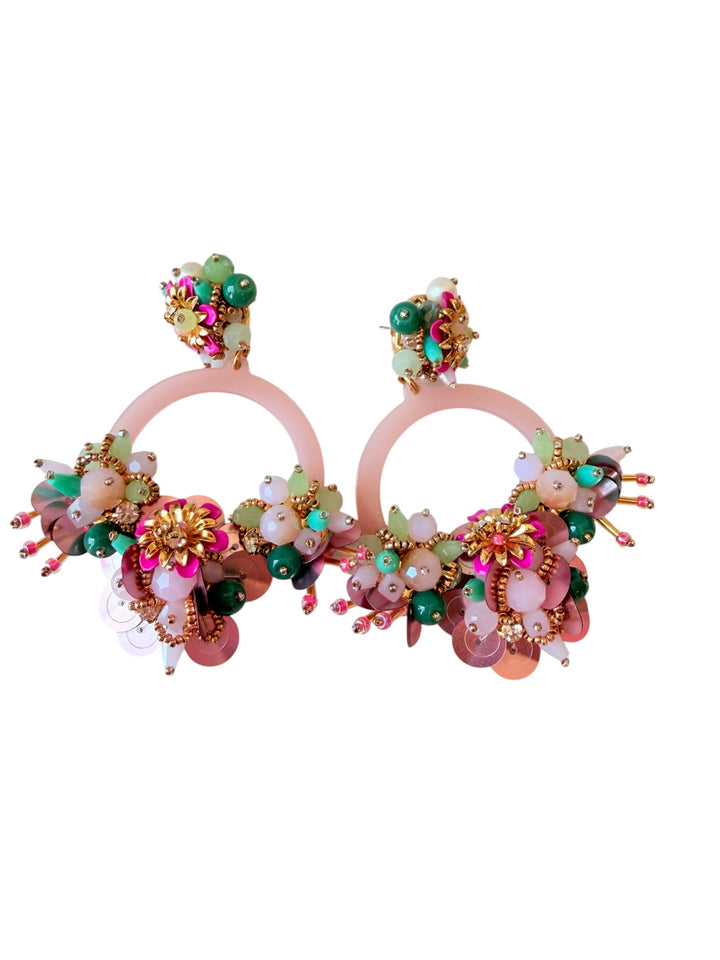 Kate Spade New York Vibrant Life Hoop Earrings Rare