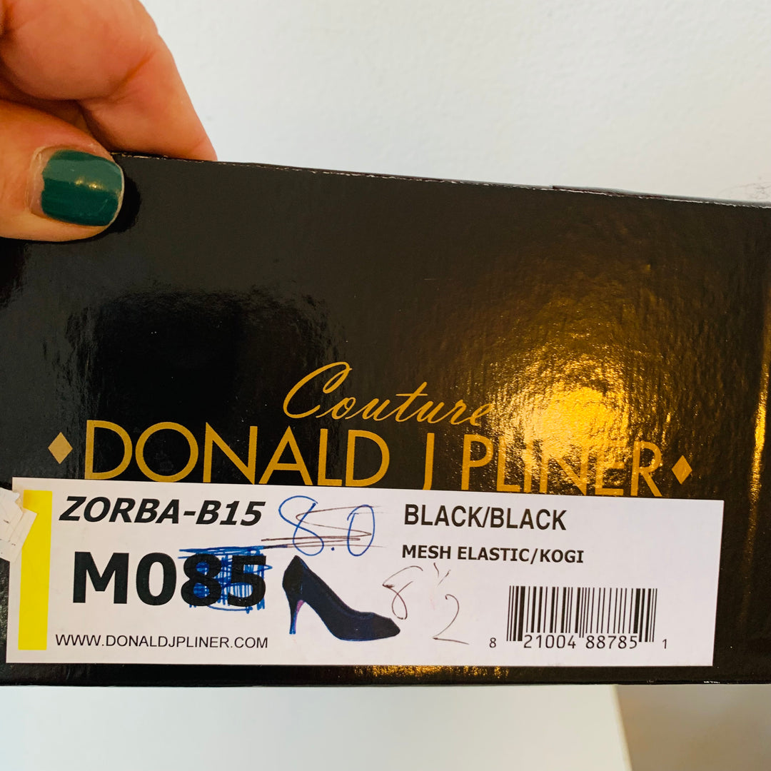 Donald Pliner Couture Peep Toe Cheetah Pumps In Brown Size 8.5