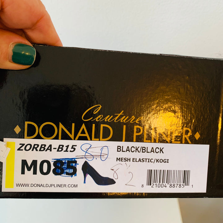 Donald Pliner Couture Peep Toe Cheetah Pumps In Brown Size 8.5