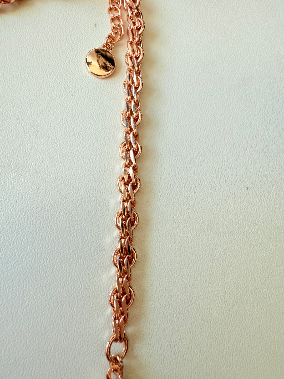 Charter Club Peach Rhinestone Statement Necklace