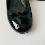 Prada Black Patent Leather Ballerina Pump Size 39.5