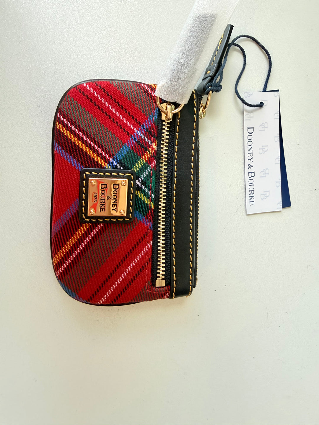 Dooney & Bourke Tartan Small Coin Case NWT