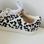 TopShop Black and White Platform Leopard Sneaker Low Top Size 6.5 NWT