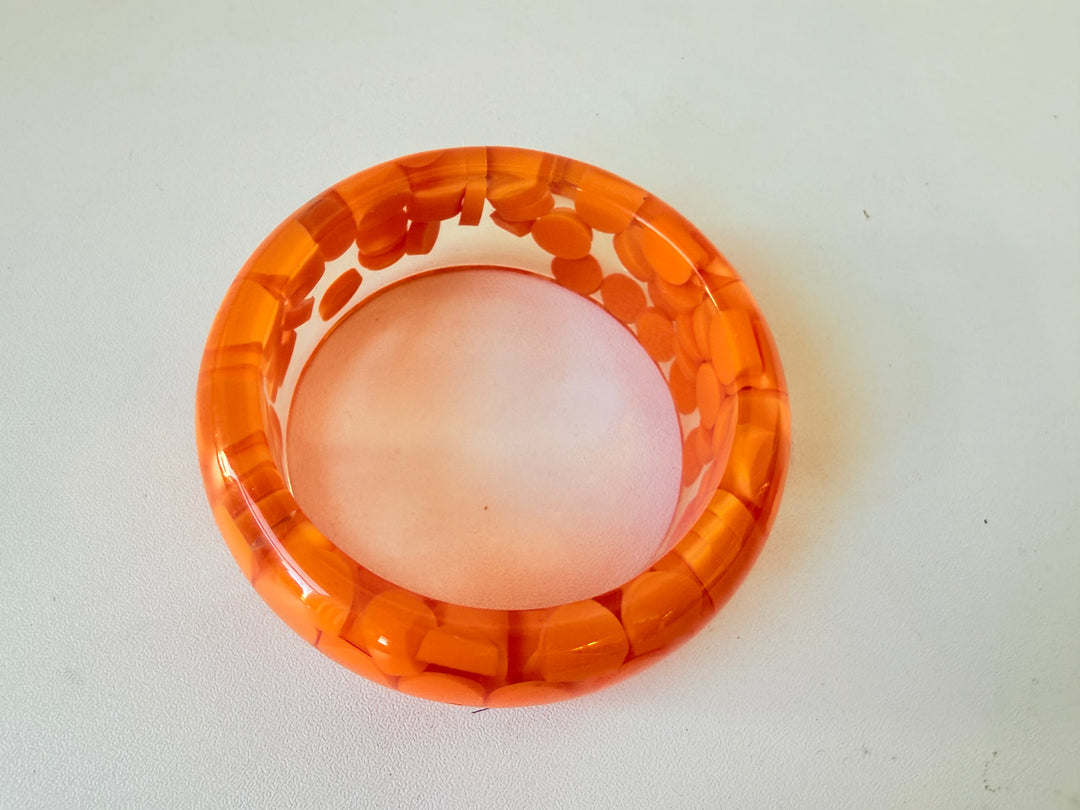 Sobral Vintage Orange Resin Bangle