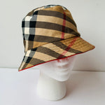 Burberry Authentic Reversible Cotton Blend Bucket Hat in Red