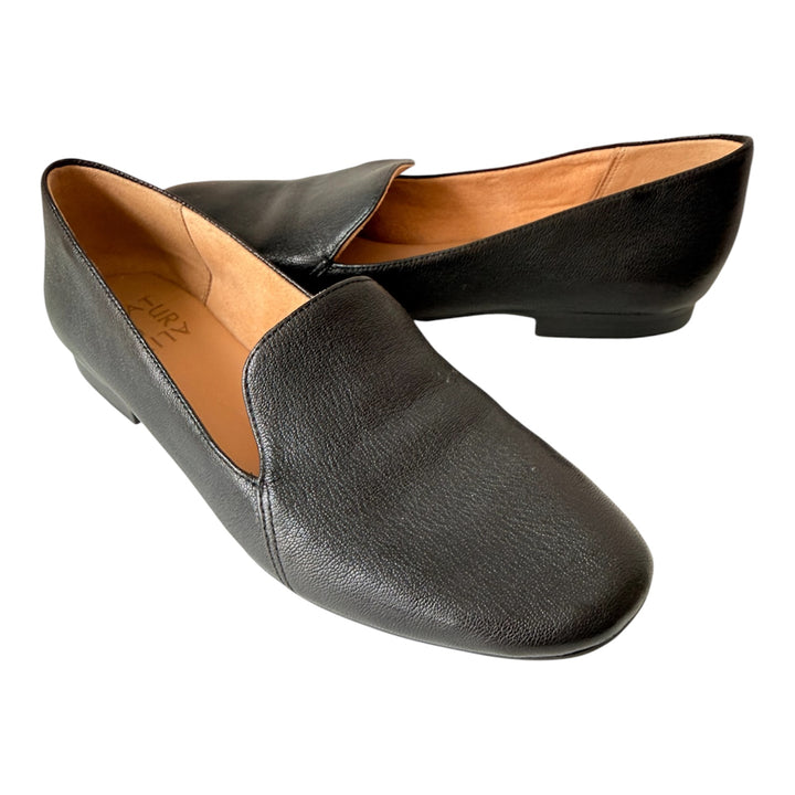Naturalizer Emiline Black Leather Slip On Loafers Size 7