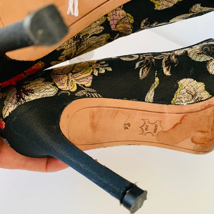 Sam Edelman Brown Tapestry Pumps Size 8.5