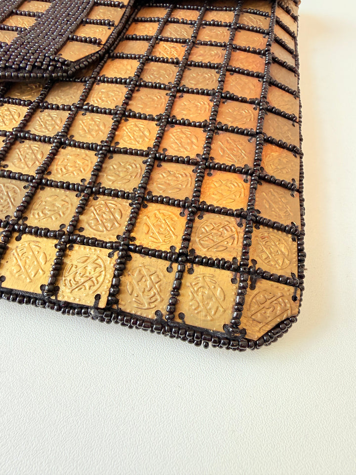 Akira Rhinestone And Metal Handbag
