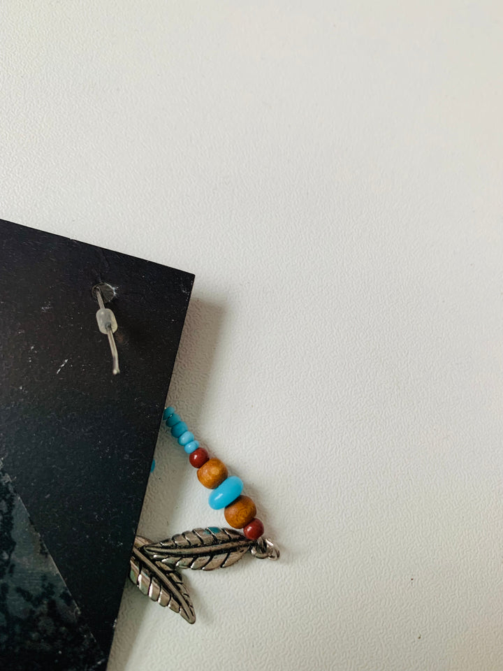 Beaded Fishook Style Pierced Earrings