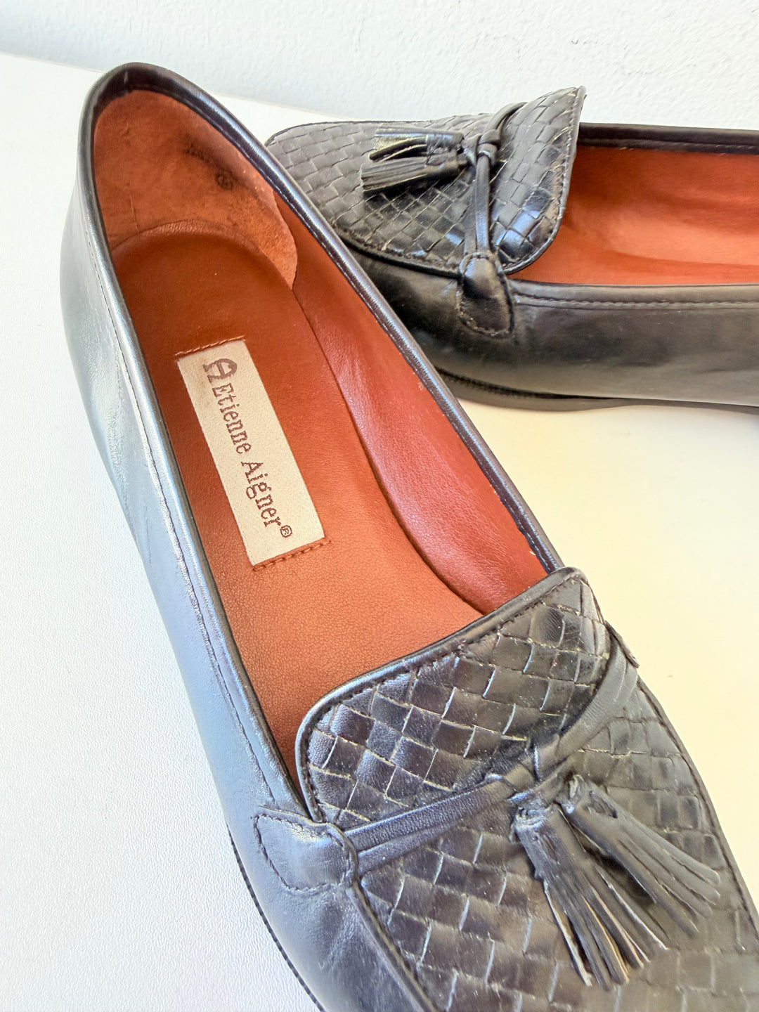 Etienne Ainger Ally Leather Tassel Loafers Size 8M