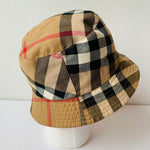 Burberry Authentic Reversible Cotton Blend Bucket Hat in Red