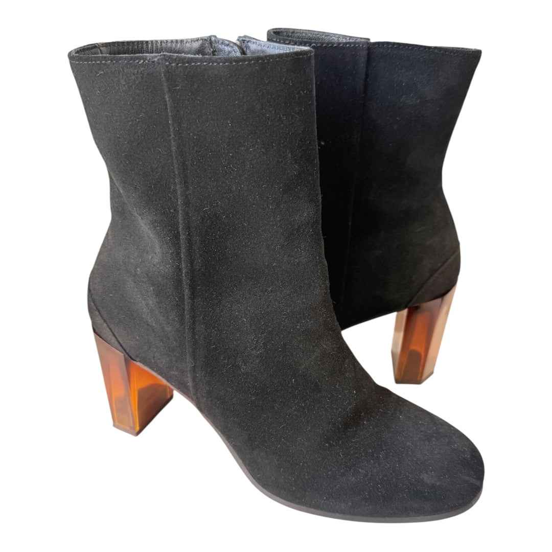 AllSaints Roka Black Suede Ankle Boots Size 40 (US 10)