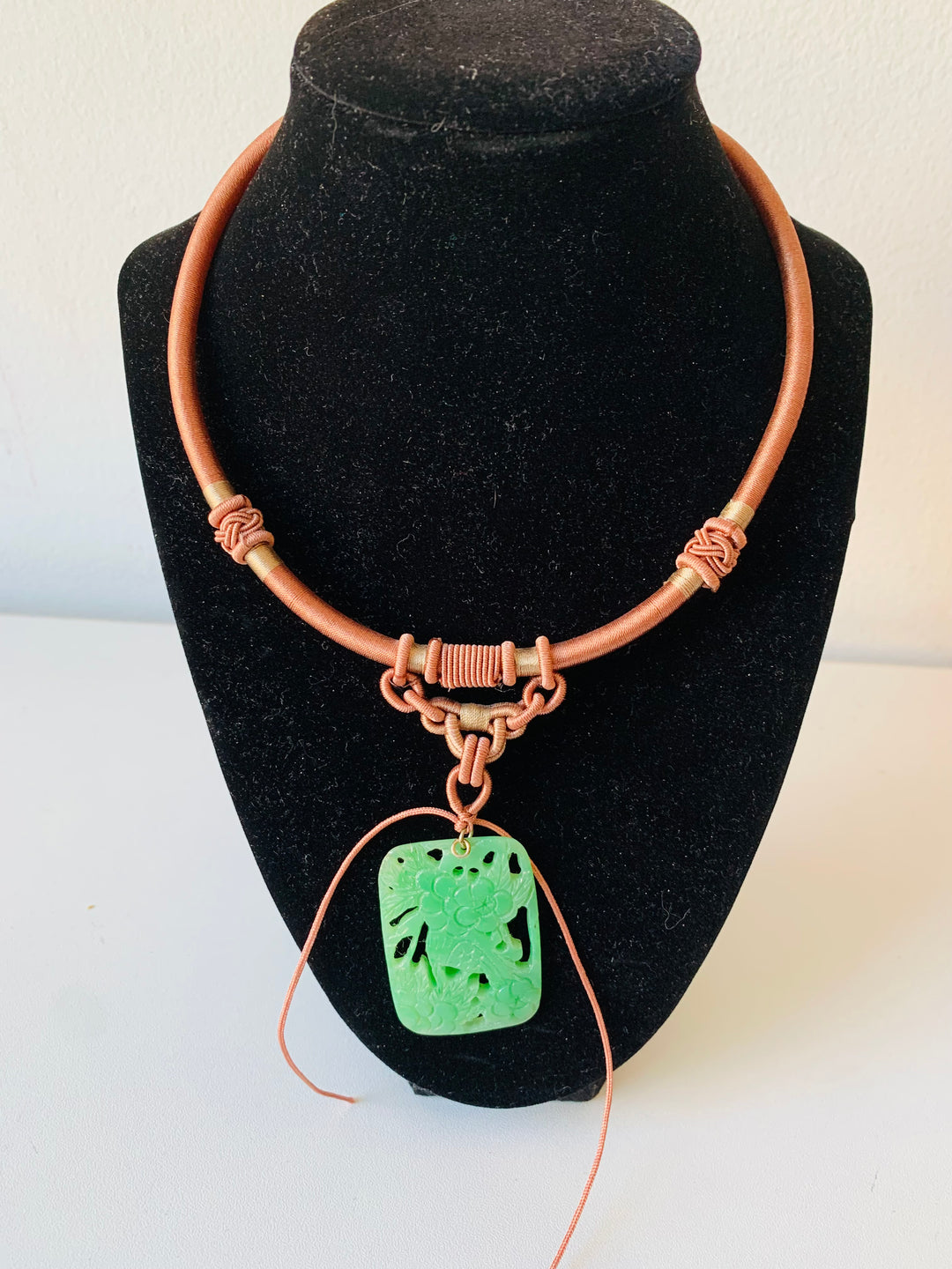 Asian Insipred Handmade Pendent Rope Necklace