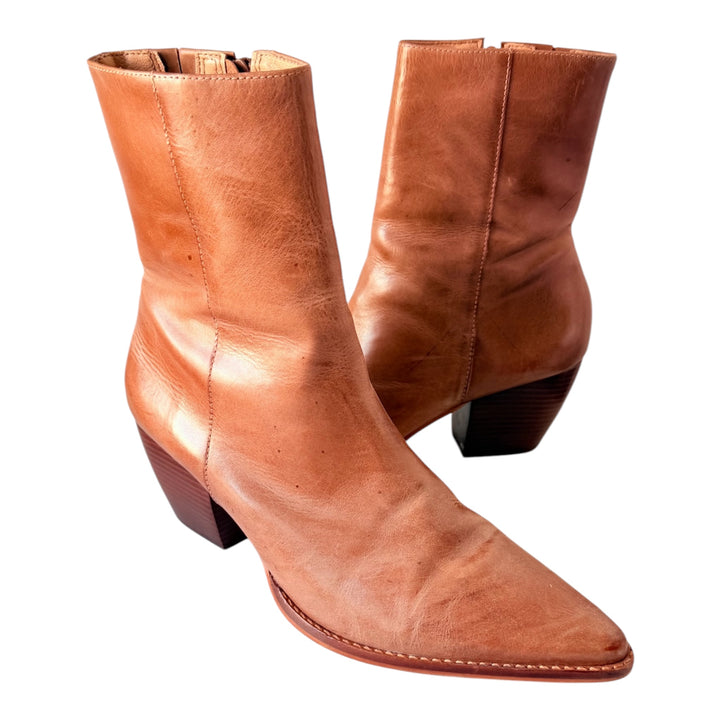 Matisse Caty Brown Leather Boots Size 10