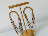 Park Lane Jewelry Crystal Drop Multi Color Pierced Earrings