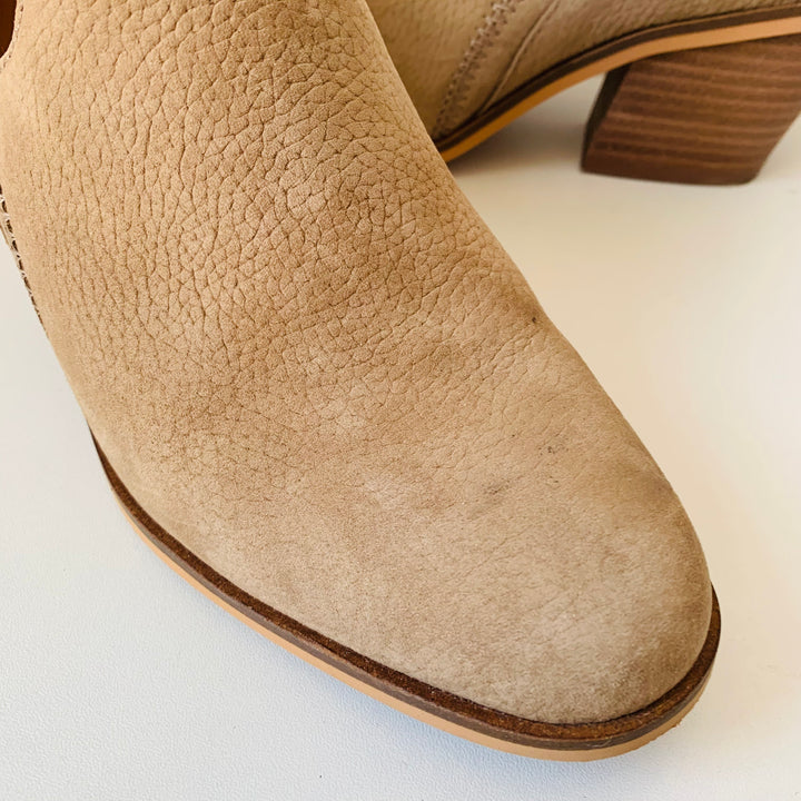 Lucky Brand Tan Suede Booties Size 6.5