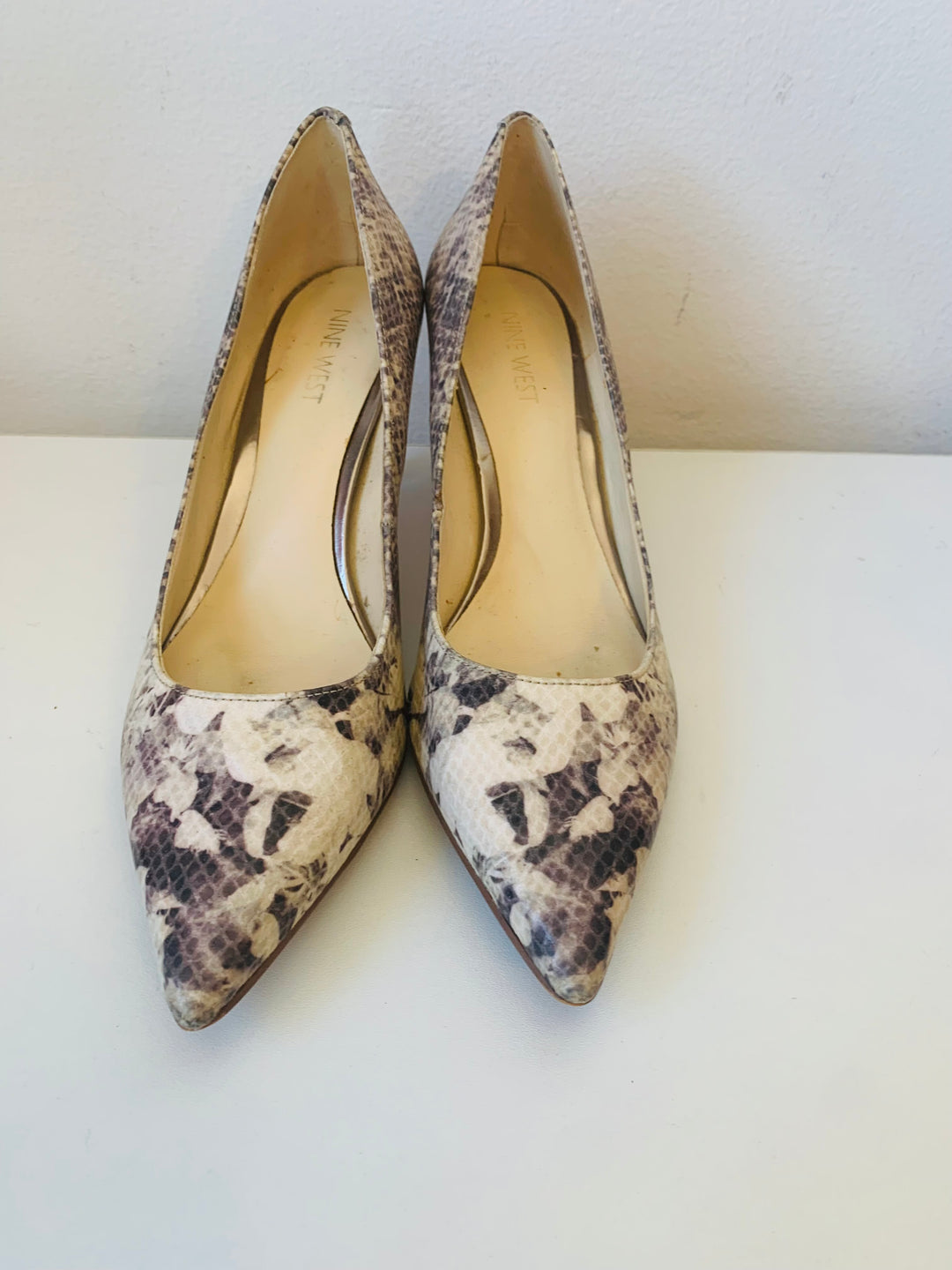 Nine West Faux Snakeskin Pump Size 7.5