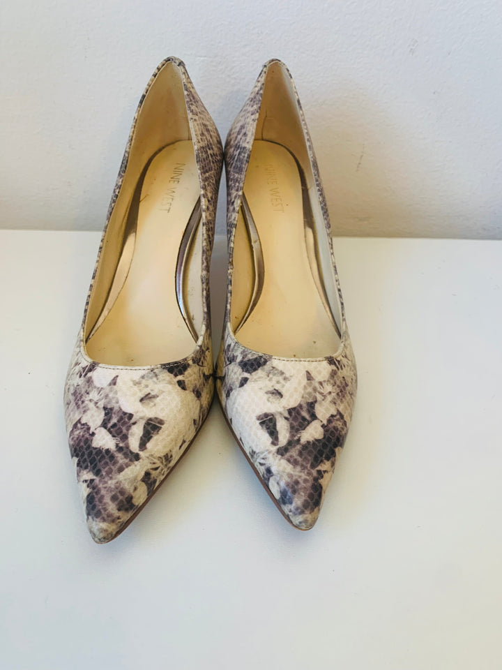Nine West Faux Snakeskin Pump Size 7.5