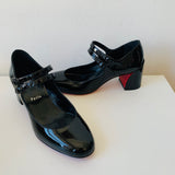 Christian Louboutin Miss Jane 55 Patent Leather Shoes Size 37 NEW IN BOX