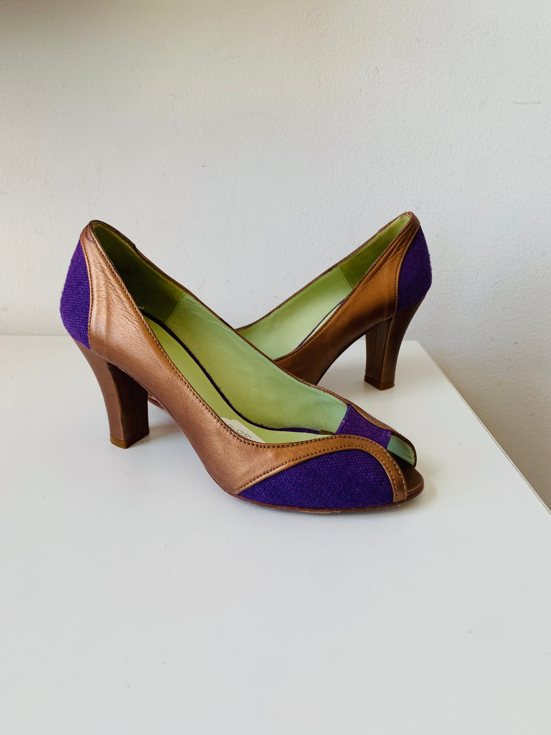 Coclico Selena Violette Peep Toe Pumps Size 37.5