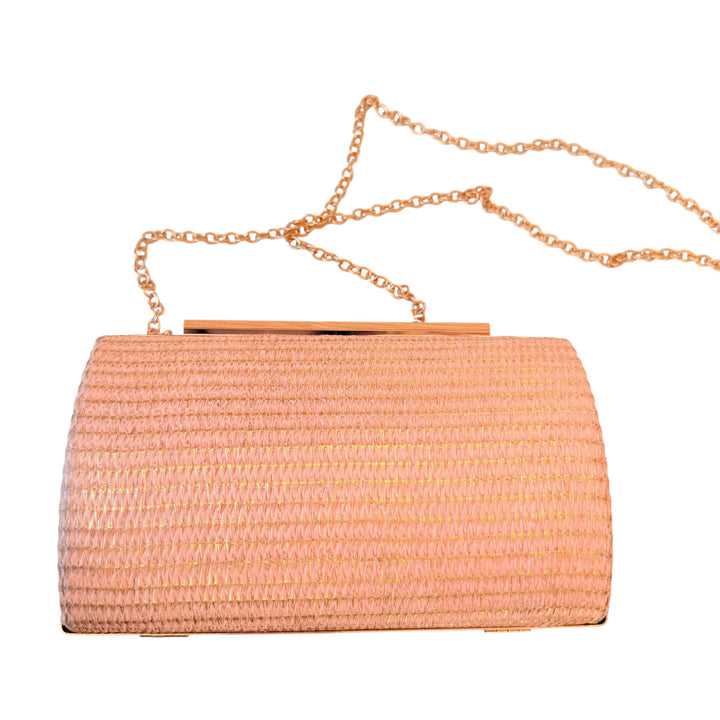 Shiraleah Pink Blush Arlette Minaudeiere Clutch/Crossbody