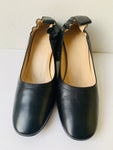 Everlane Black The Italian Leather Day Heel Pumps Size 7