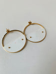 Ettika Circle Statement Pierced Earrings