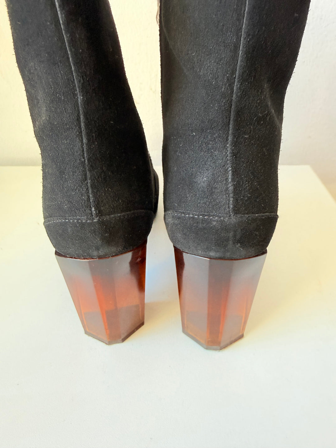 AllSaints Roka Black Suede Ankle Boots Size 40 (US 10)