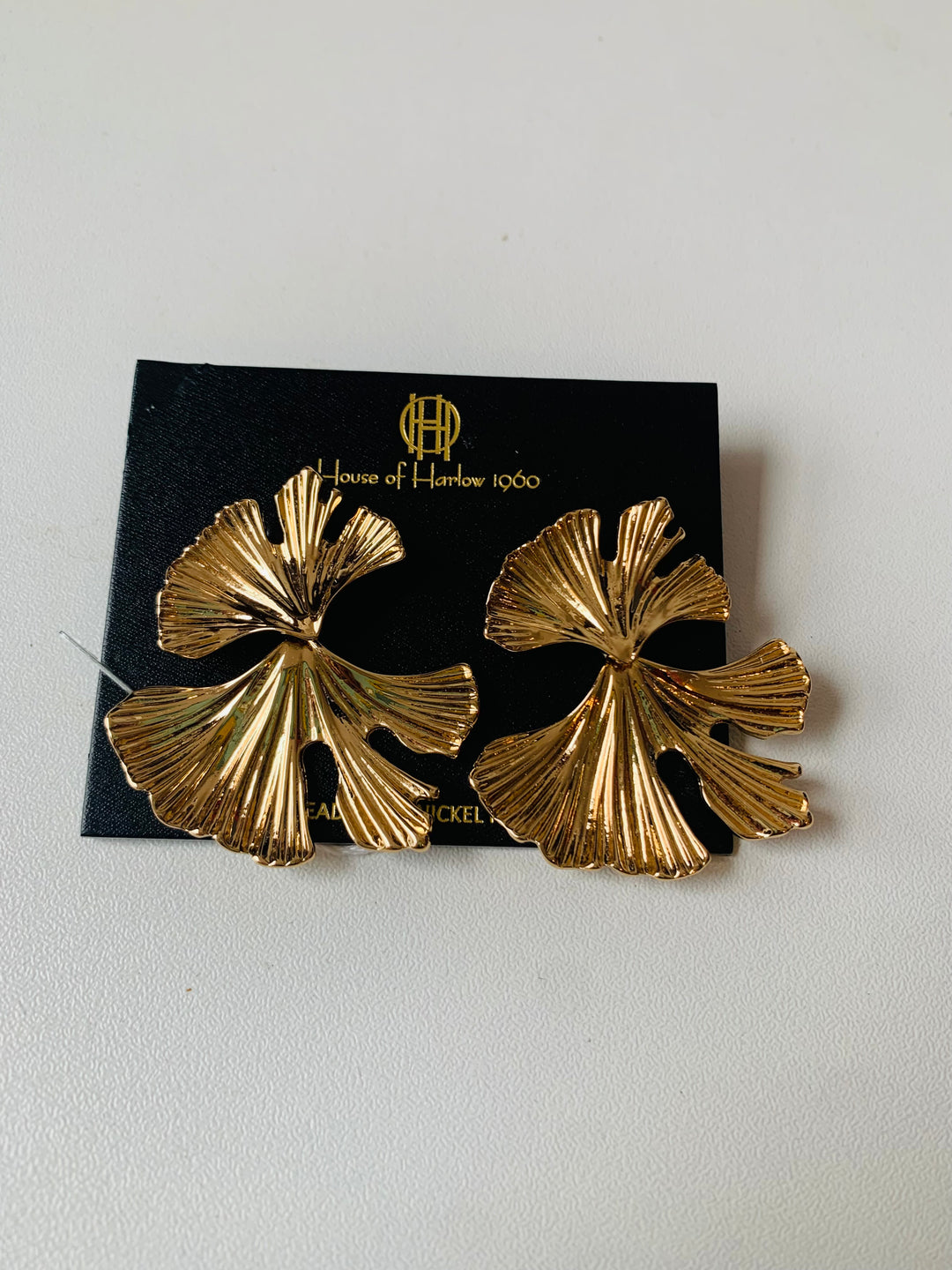 House of Harlow 1960 Pierced Earrings New