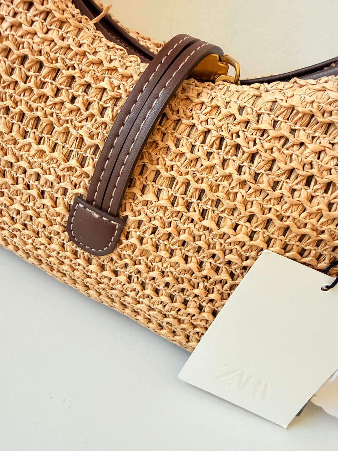 Zara Woven Mini Bucket NWT Handbag