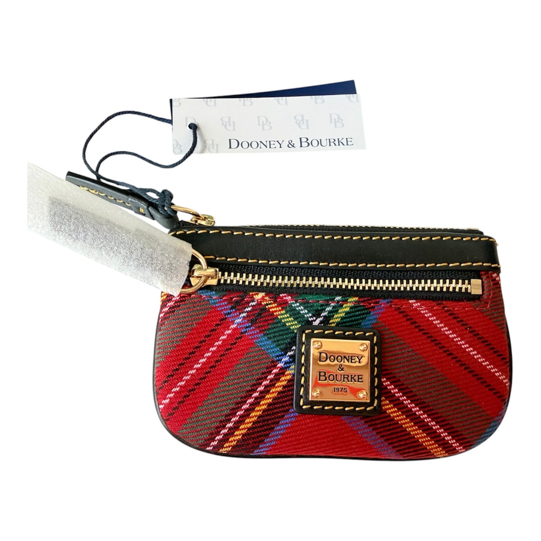 Dooney & Bourke Tartan Small Coin Case NWT
