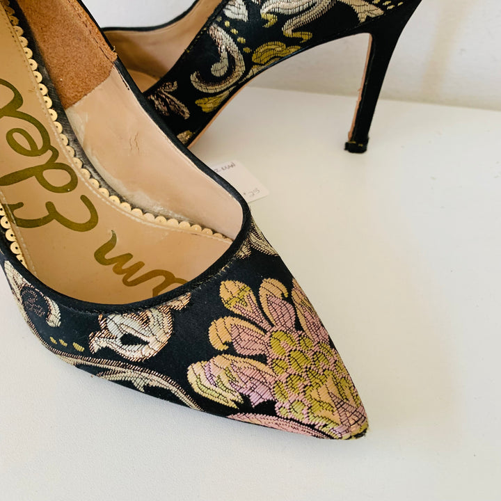 Sam Edelman Brown Tapestry Pumps Size 8.5