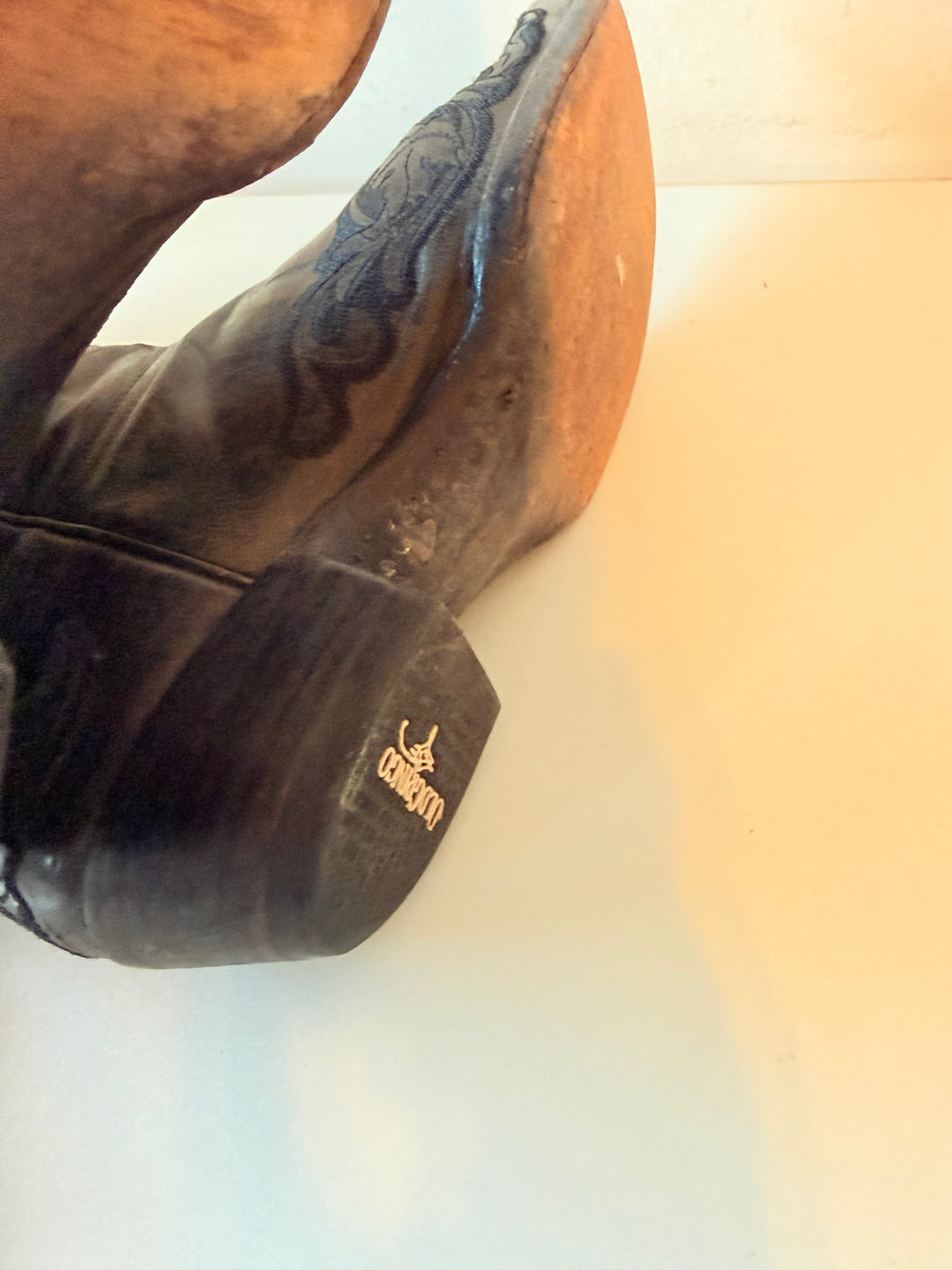 Old Gringo Black Western Distressed Leather Cowgirl Boots Size 9