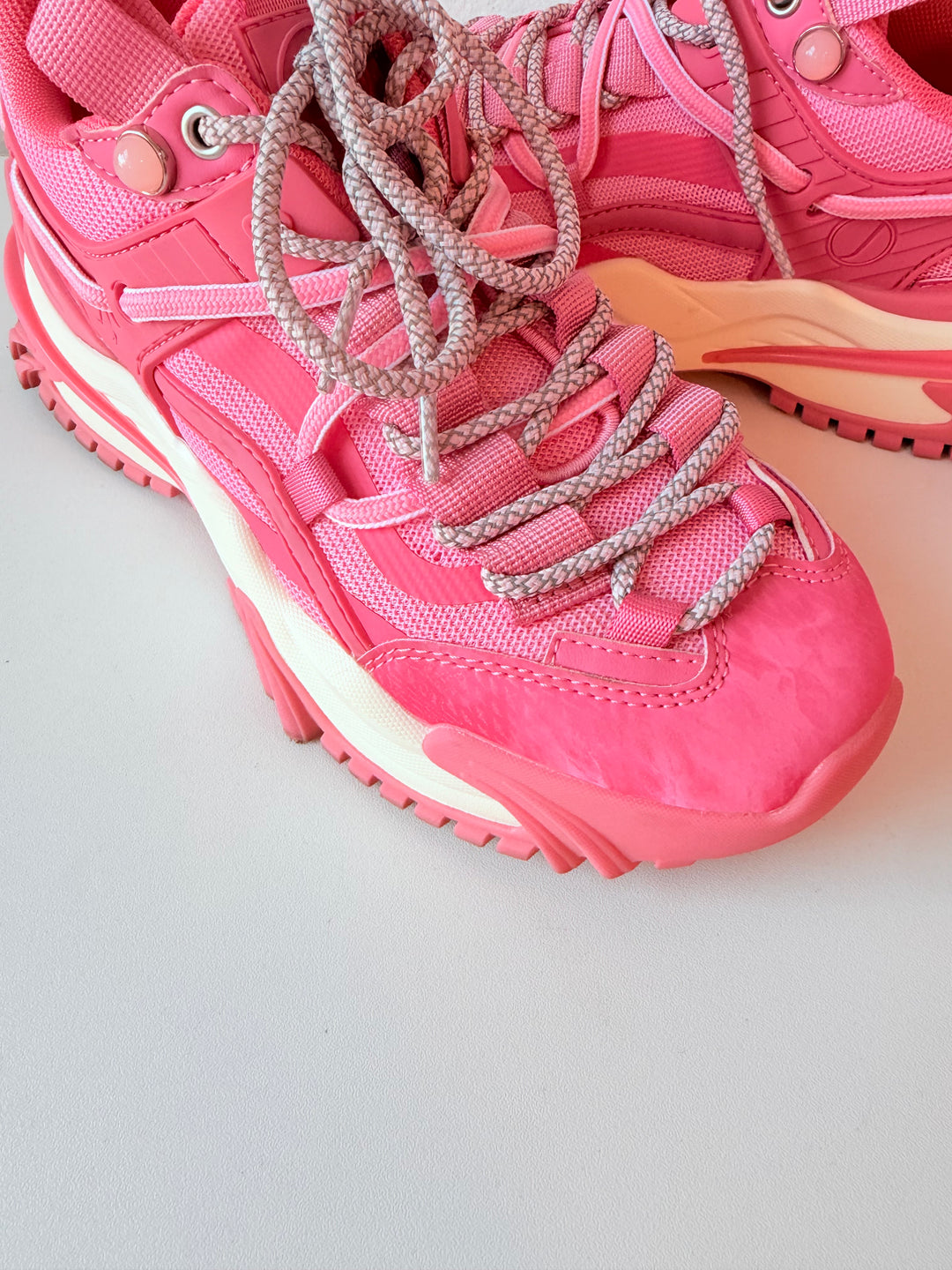 Javi Dominance Sneakers Pink/White Chunky Midsole Women’s Size 6.5