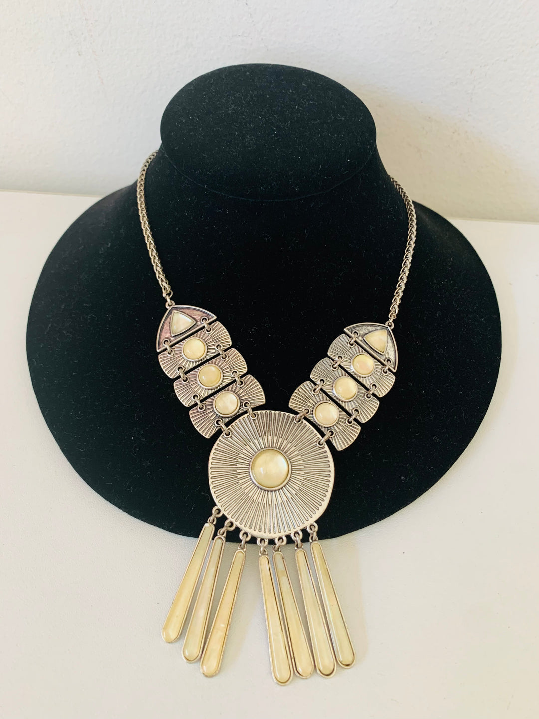 Lucky Brand Statement Silver Tone Necklace