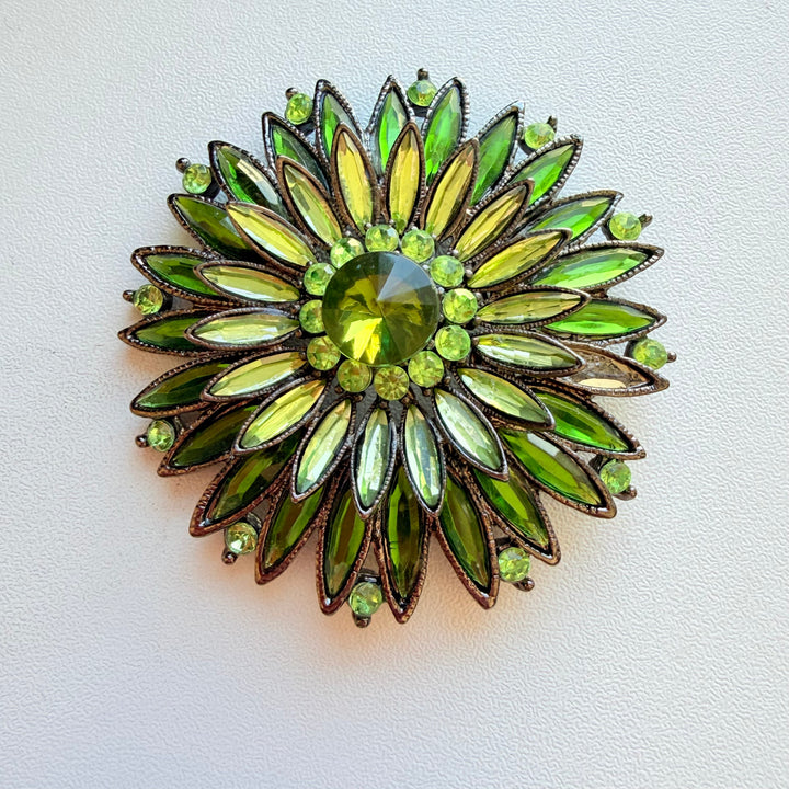 Green Vintage Brooch
