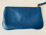 Kate Spade Leather Pebble Grain Blue Wristlet