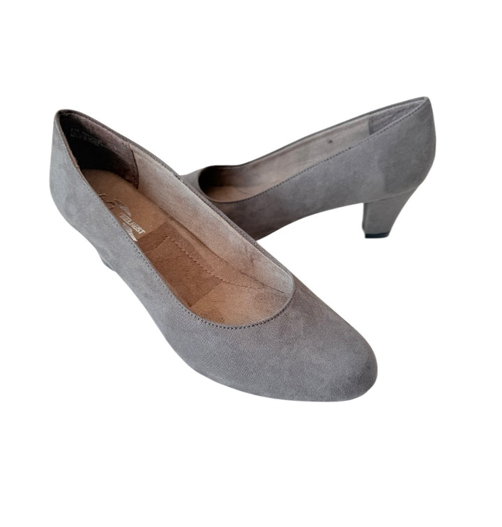 A2 By Aerosoles Grey Suede Pumps Size 8
