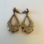 Sorrelli Red Crystal Pierced Earrings