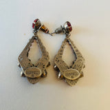 Sorrelli Red Crystal Pierced Earrings