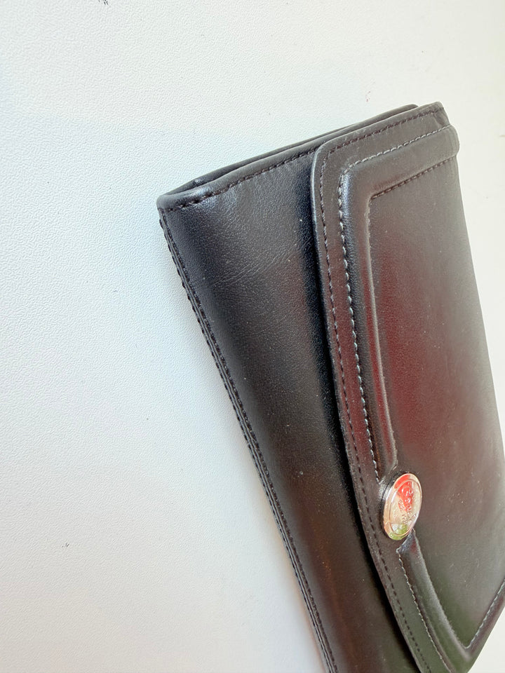 Coach Classic Black Leather Women’s Trifold Wallet
