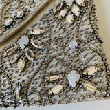 Silver Rhinestone/Beaded Evening Clutch/Crossbody